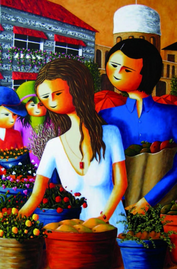 Marc St-Jean - Battements de cœur, 24 x 36 in