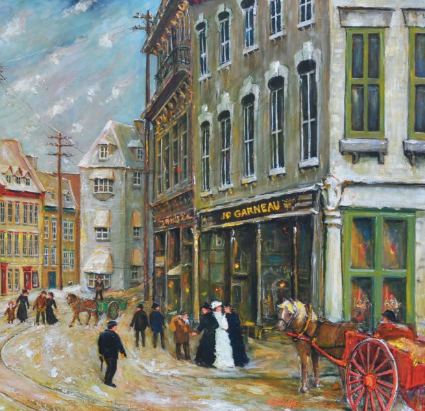 C’était en 1983 à Québec, 36 x 72 po