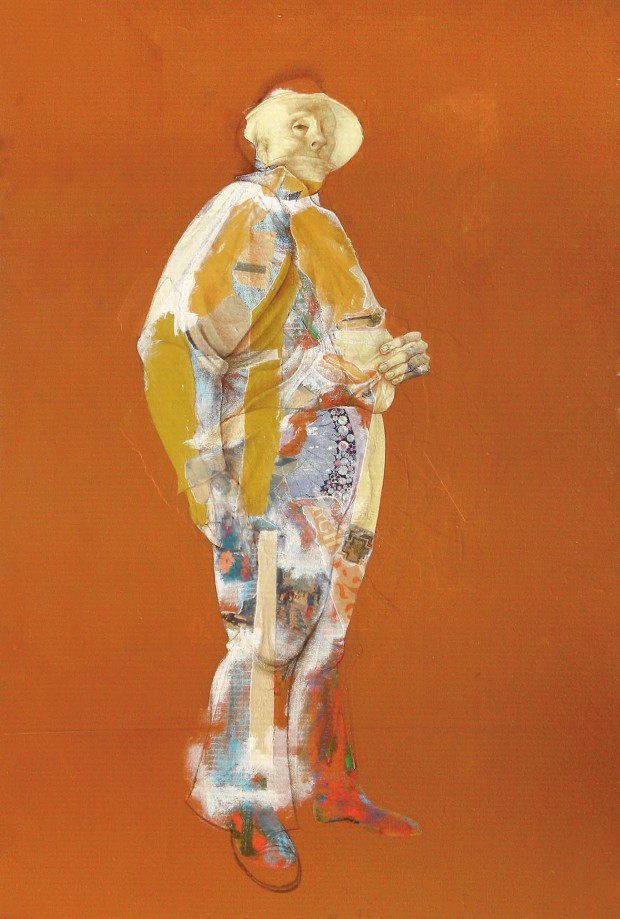 The Pearly, collage et crayons de couleur, 72 x 48 po, 1978