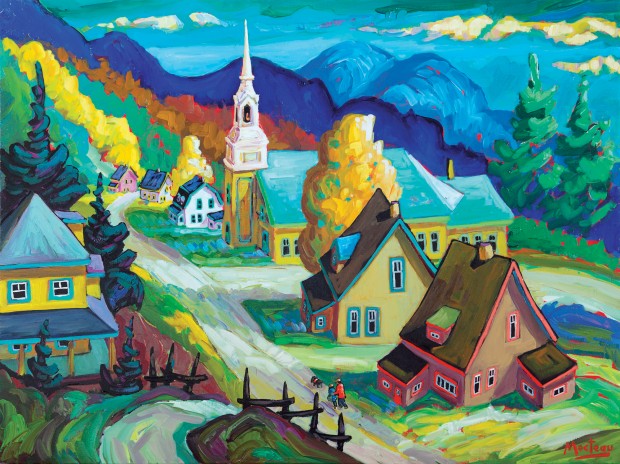 Petite Rivière St-François, huile, 36 x 48 po.