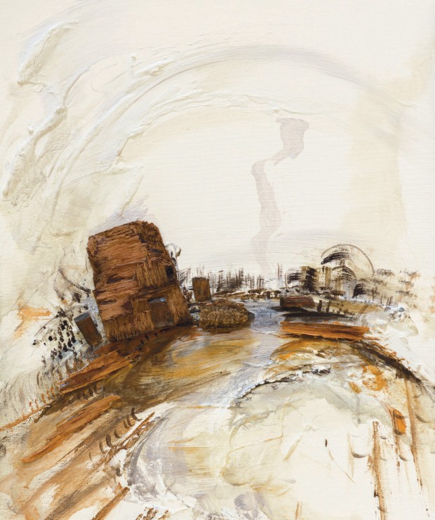 Latence et abondance, technique mixte, 24 x 18 po