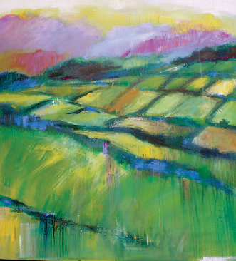 Champêtre, 40 x 40 po