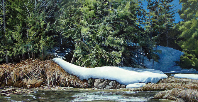 Rivière Moe, 30 x 60 po