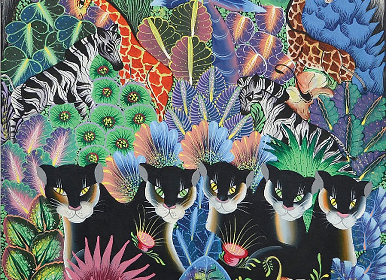 Jungle avec panthères