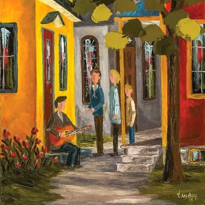 Un p'tit bout de rue, 30 x 15 po (détail)