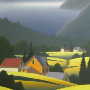 Raymond Quenneville, La route du bonheur, 36 x 18 po
