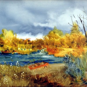 La chaloupe, 14 x 20 po