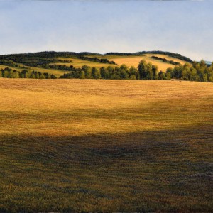 L'appel des champs, huile, 36 x 72 po