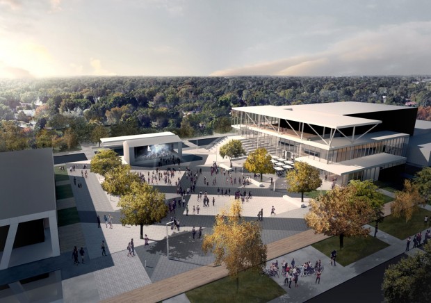 concept architectural du Théâtre Alphonse-Desjardins 