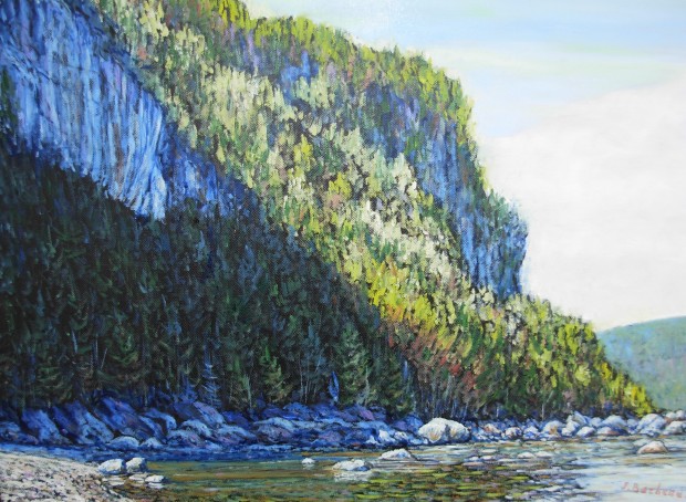Le Bic, huile sur toile, 18 x 24 po, 2017